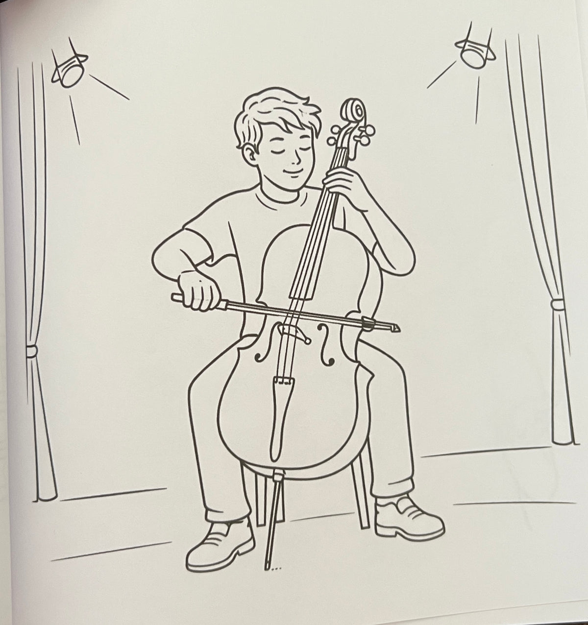 Music is My Therapy- Happy Little Coloring Book