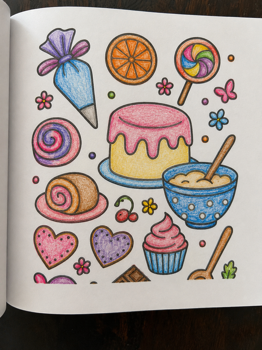 Baking Bliss- A Happy Little Coloring Book