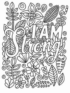 Petals of Positivity Signature Size Coloring Book