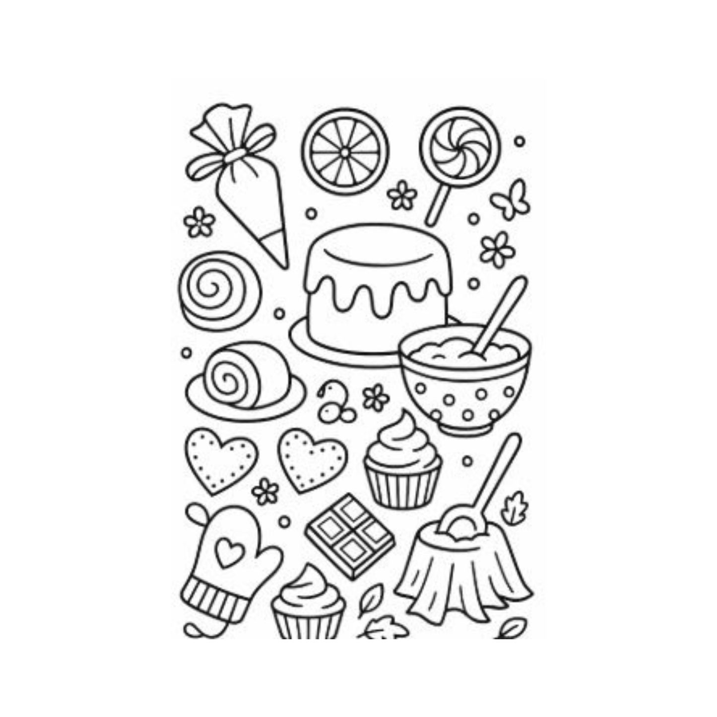 Baking Bliss- A Happy Little Coloring Book