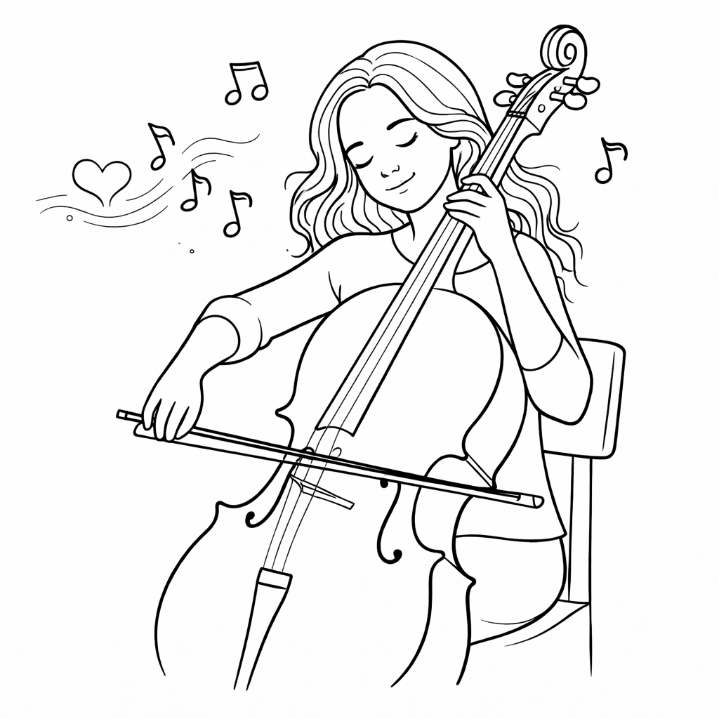 Music is My Therapy- Happy Little Coloring Book